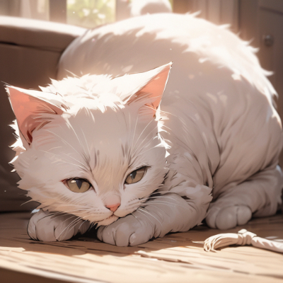 お題：子猫（白猫）
