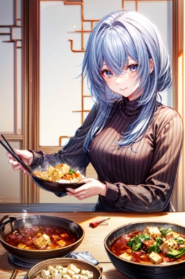 アツアツの麻婆豆腐