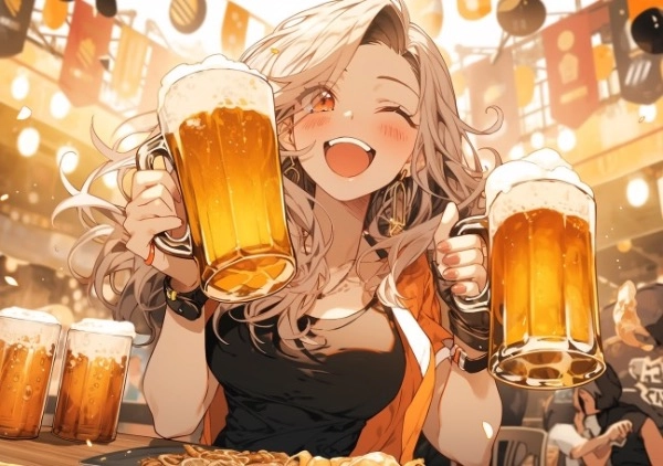 ビール大好きギャルちゃん🍻