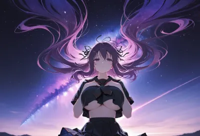 髪