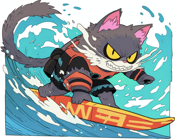 乗りこなすぜ波！