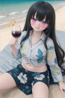 drunk girl Beach Girl