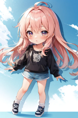ちびキャラ少女