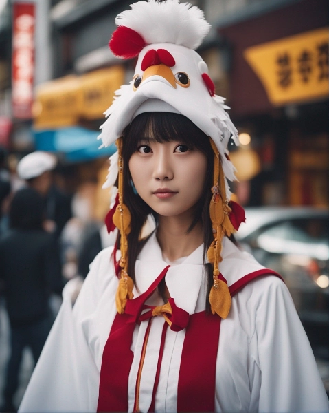 Tokyo chicken girl.