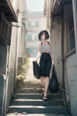 朝のゴミ出し
