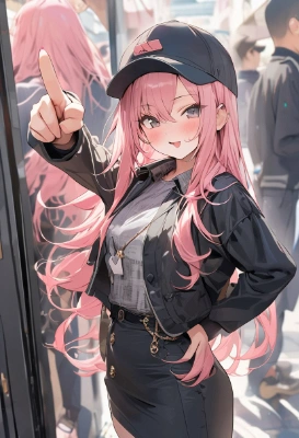 指差しする少女は今日も美しい