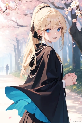 夕桜