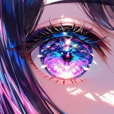 輝く宝石の瞳