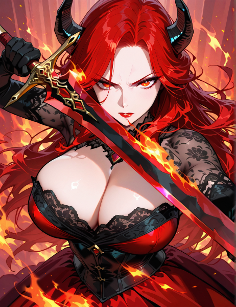 マリウス帝国軍第一軍団長・紅蓮のスカーレット