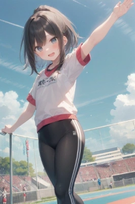 体育祭で。