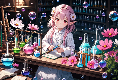 花の妖精と虹色の研究室