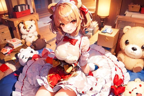 人形に囲まれて！！