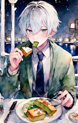 食べてるイケメン