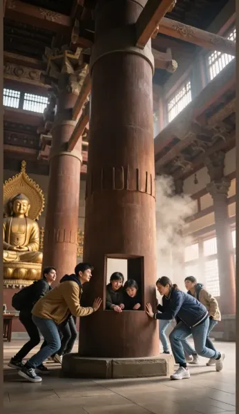 合格祈願の穴抜け