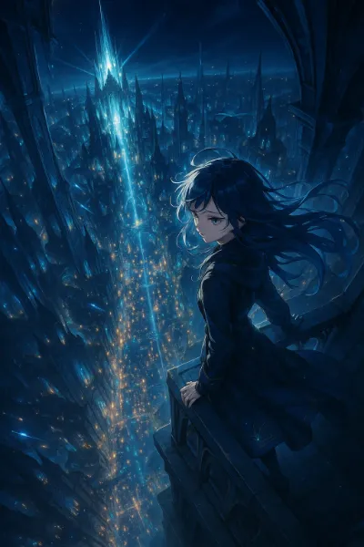 蒼き塔の頂で紡ぐ夜の願い