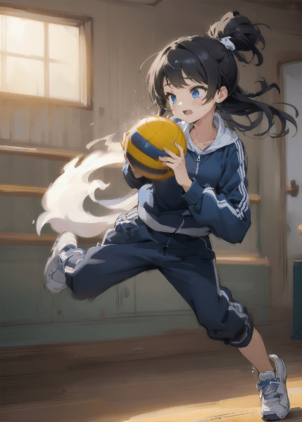 黒髪少女とドッジボール！２