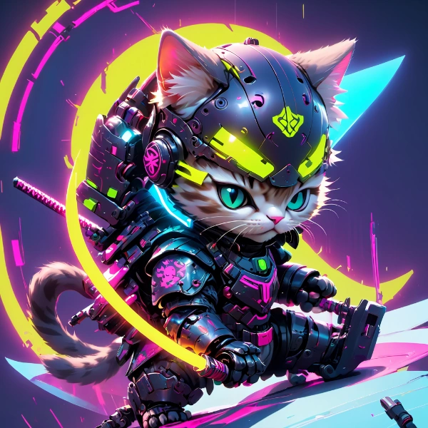 ネオン猫サムライ