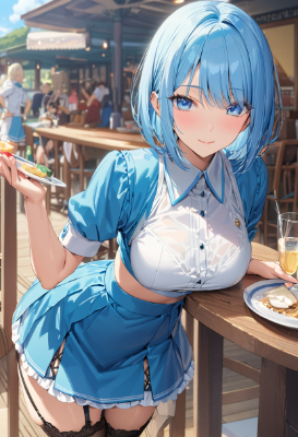 素敵な青髪さん