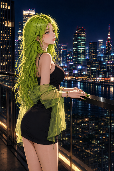 夜景×ライムちゃん