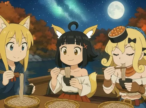 そばの食べ方を覚えた多種族