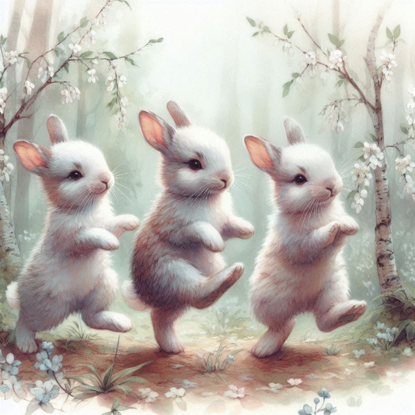 うさぎのダンス　（14枚）