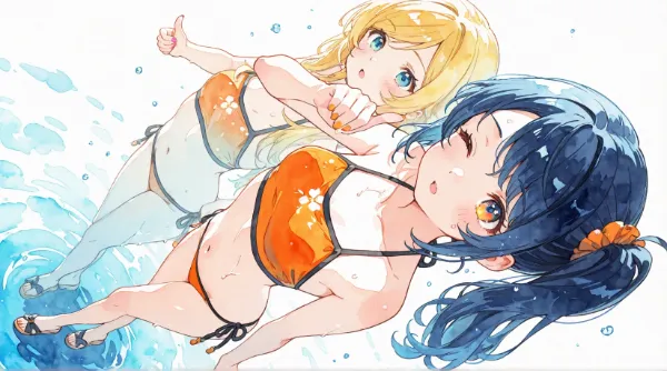 サイドテールいろいろー