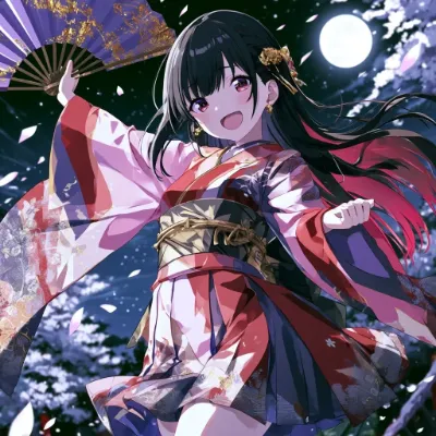 満月の夜の風に感謝