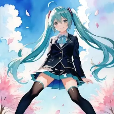 ブレザー制服の初音ミク