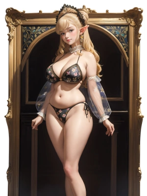 今日のエルフ名画
