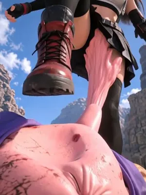 動画・FF7ティファと魔人ブウ