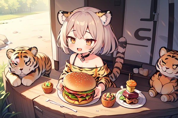 肉食系の虎ガール