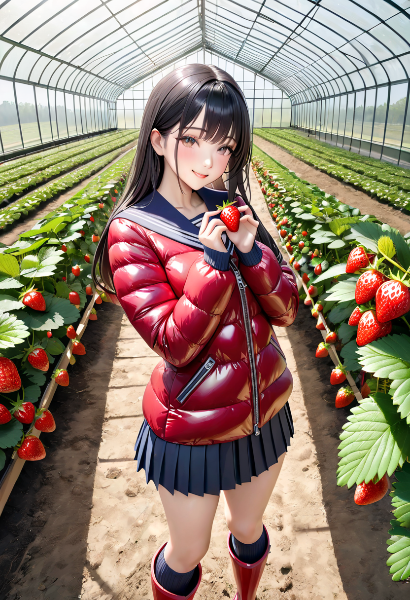 イチゴ狩りに来たよっ♪