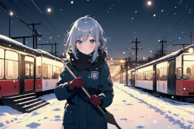 女性駅員のサムネイル