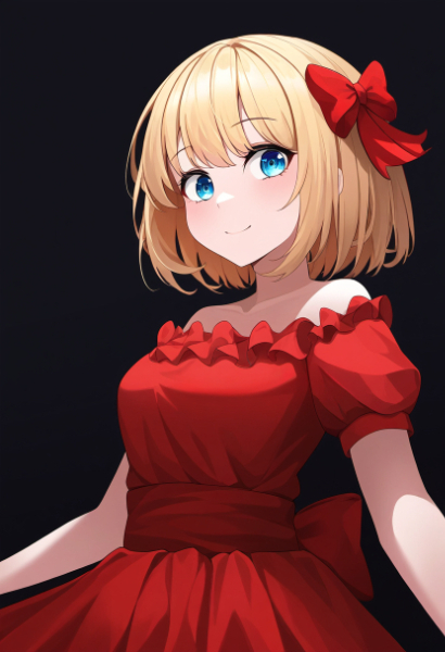 ポーズを決めるムスメさん