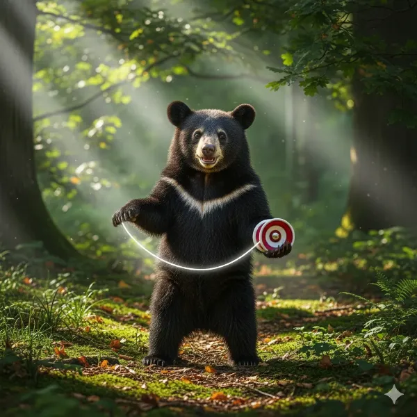 🐻「ヨーヨーする熊」の巻き🌙