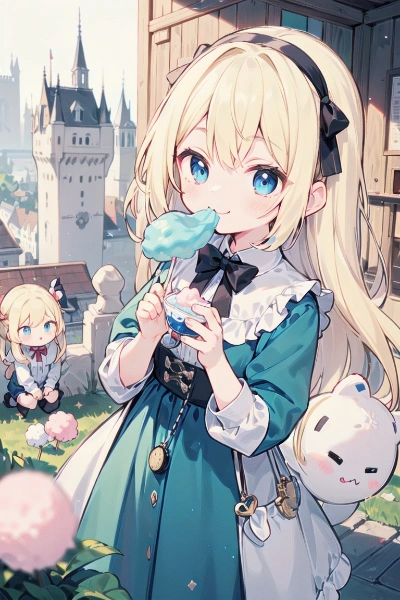 子供はわたあめが好き