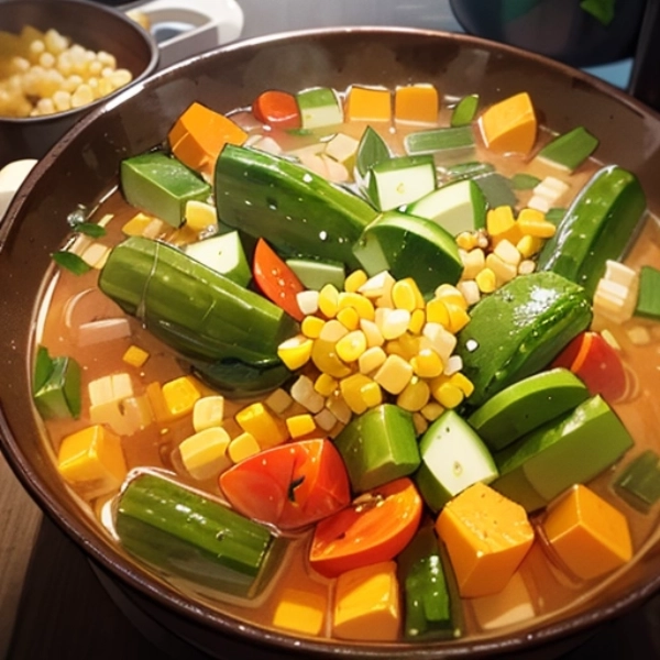 超具沢山夏野菜スープ