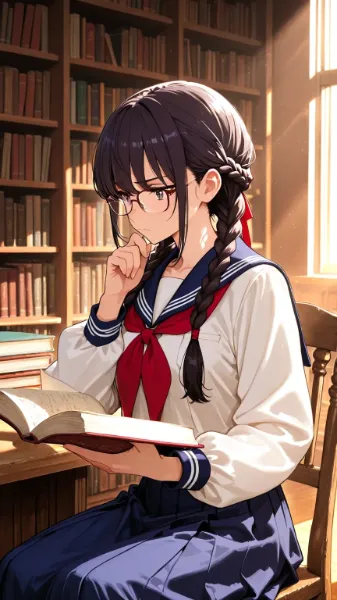 図書委員兼ミステリ研究会の女生徒