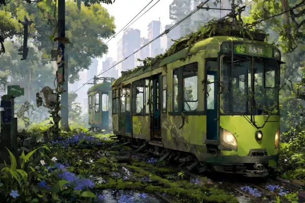 緑に沈む廃都 - 路線の名残 -