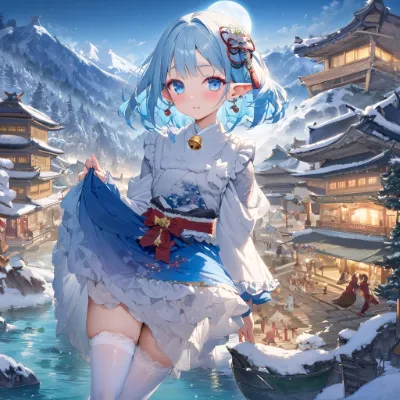 お正月の夜