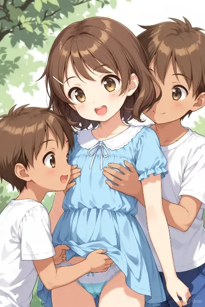 いたずらっ子たちの秘密の遊び