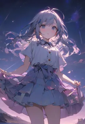 流星と少女