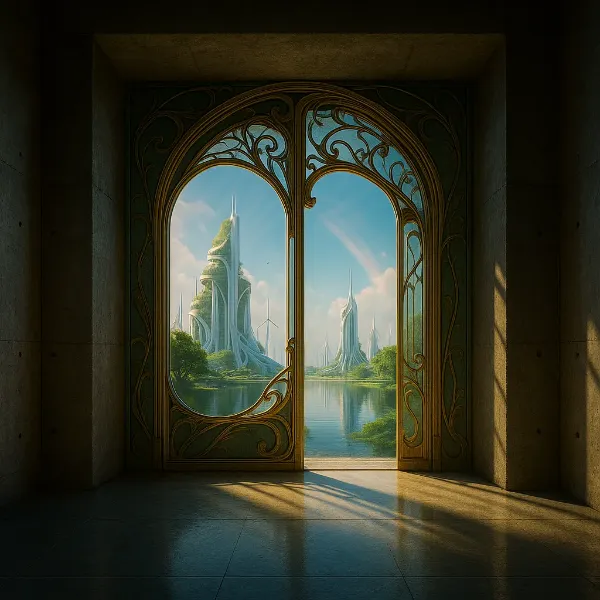 扉の先に広がる虹の幻都