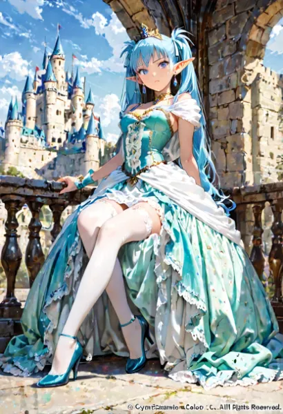 青き城のエルフ姫と永遠の誓い