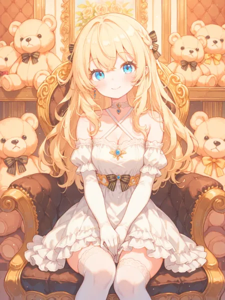 お嬢様のテディベアコレクション