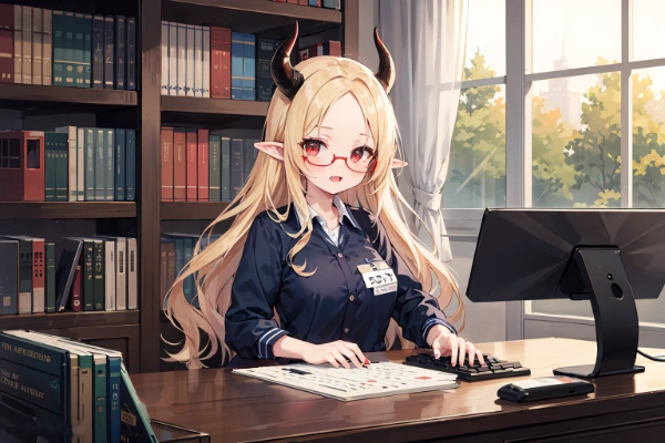 図書室司書な女幹部さん