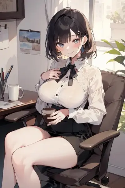 爆乳OLのコーヒータイム