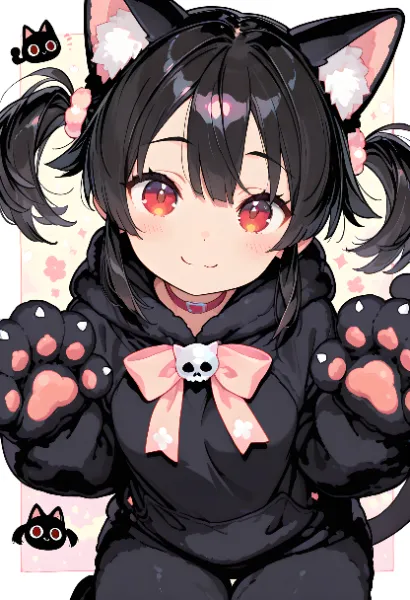 「可愛さなら私も負けない！ニャン♪」