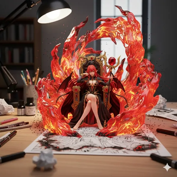 【5枚】マンガ原稿から飛び出すキャラクター達