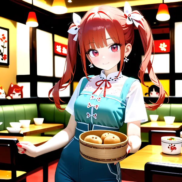 中華街の笑顔娘と秘密の点心